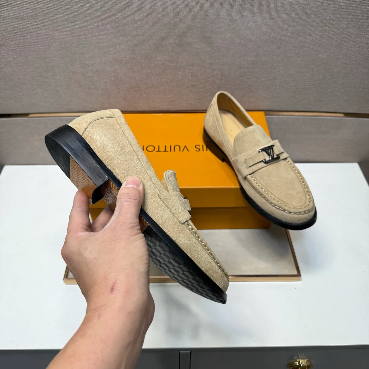 Men's men's shoes 💰pp480 [LV～] Men's casual leather shoes 2025z cabinet sales simultaneously 🔶Size: 38-44#️⃣ 🔷3 colors🔜The upper is made of multi-material splicing ➕Genuine leather lining, comfortable and breathable, sole: original comfortable and wear-resistant outsole, ⚠️real thing📱photographed🎬real thing is better📢📢📢